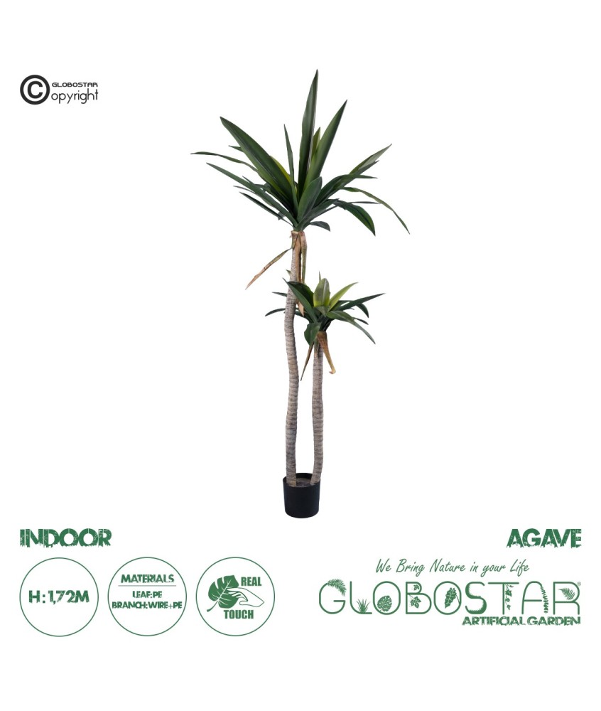 GloboStar® Artificial Garden AGAVE 20045 Τεχνητό Διακοσμητικό Φυτό Αγαύη Υ172cm